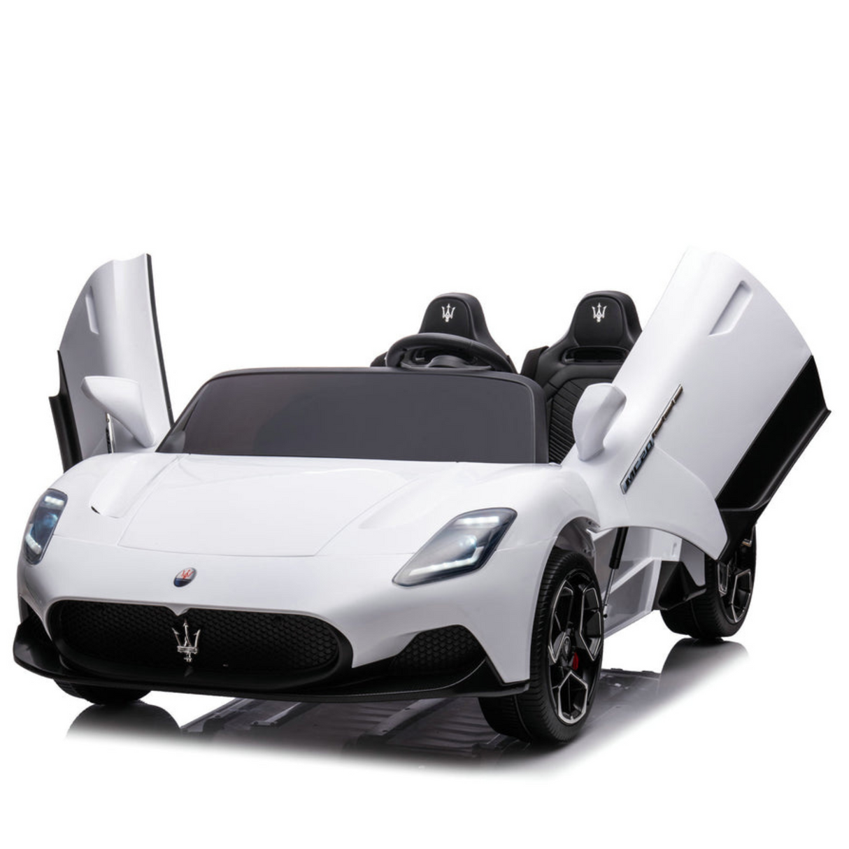 White 24V/105W Maserati MC20 Premium XXL Edition, 2-Seater Ride on Car