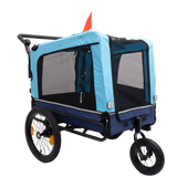 Outdoor Heavy Duty Foldable Utility Pet Stroller Dog Carriers Bicycle Trailer