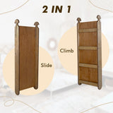 3in1 Montessori Climbing Set: Climbing Arch + Slide Board + Cushion – Chocolate