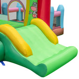 4-in-1 Inflatable Bounce House with Basketball Hoop and 480W Blower