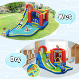 Inflatable Kid Bounce House Slide Climbing Splash Park Pool Jumping Castle Without Blower