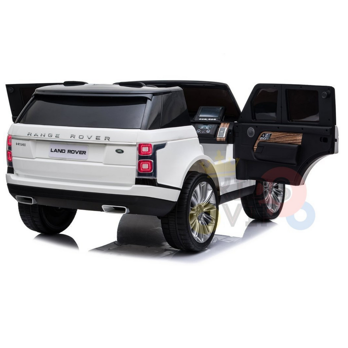 White 24V XXL Range Rover MP4 Edition Ride-On Car Fully Loaded with EVA Wheels, Music & Remote