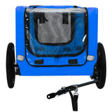 Pet Bike Trailer Dog Cart for Bicycle,Suitable for Small and Medium Pets, Easy Folding Cart Frame, Quick Release Wheel, Non-Slip Floor, Internal Leash