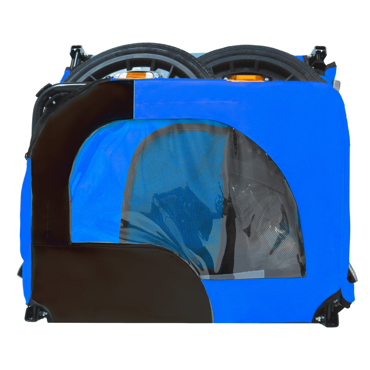 Pet Bike Trailer Dog Cart for Bicycle,Suitable for Small and Medium Pets, Easy Folding Cart Frame, Quick Release Wheel, Non-Slip Floor, Internal Leash