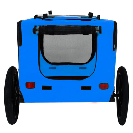 Pet Bike Trailer Dog Cart for Bicycle,Suitable for Small and Medium Pets, Easy Folding Cart Frame, Quick Release Wheel, Non-Slip Floor, Internal Leash