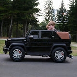 24V 200W Kids Mercedes-Benz Maybach 2-Seater Ride-On SUV with Air-Filled Rubber Tires, Music, Remote