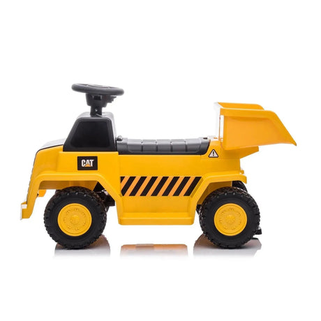 6V CAT Ride-On Dump Truck with LED Light, Dump Bed