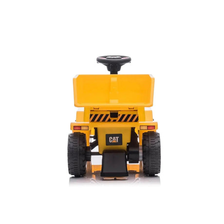 6V CAT Ride-On Dump Truck with LED Light, Dump Bed