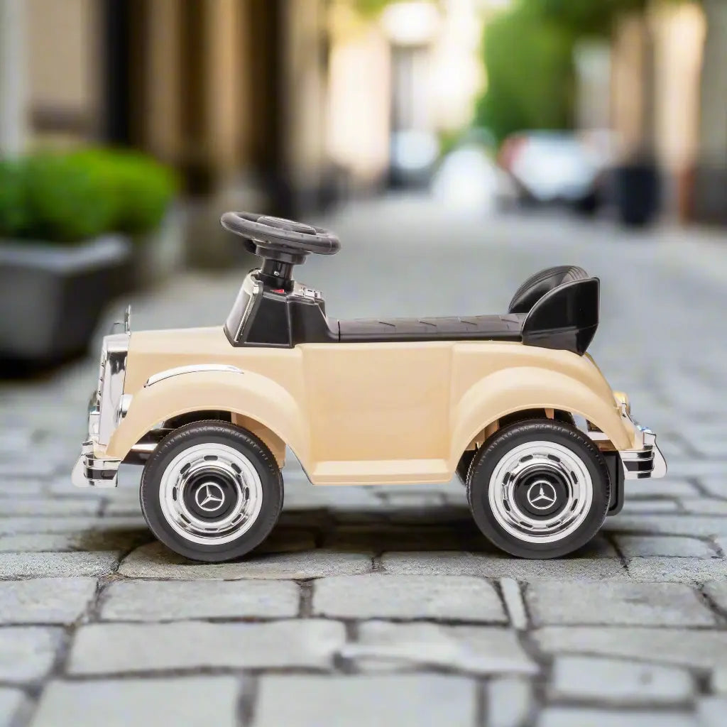6V Mercedes Benz 300S Toddlers 1-Seater Mini Ride-On Car with LED Lights, Music