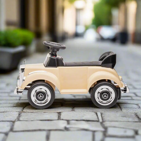 6V Mercedes Benz 300S Toddlers 1-Seater Mini Ride-On Car with LED Lights, Music