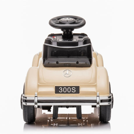 6V Mercedes Benz 300S Toddlers 1-Seater Mini Ride-On Car with LED Lights, Music