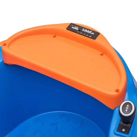Blue 12V 360° Spin Electric Rechargeable Ride-On Bumper Car with Music, Remote Control
