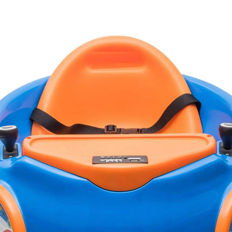 Blue 12V 360° Spin Electric Rechargeable Ride-On Bumper Car with Music, Remote Control