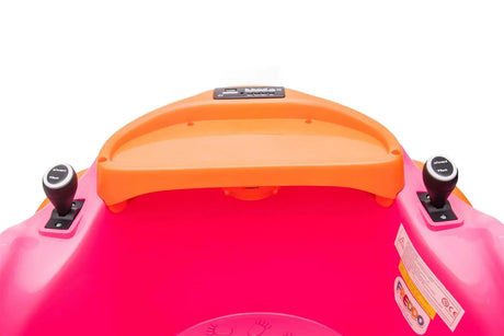 Pink 12V 360° Spin Electric Rechargeable Ride-On Bumper Car with Music, Remote Control