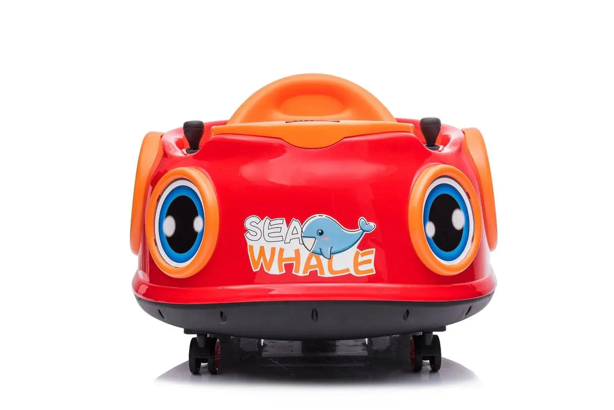 12V 360° Spin Electric Rechargeable Ride-On Bumper Car with Music, Remote Control