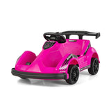 Pink 6V Kids Electric Ride-On Go Kart with Remote Control, Music & Safety Belt