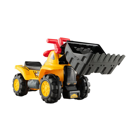Kids Foot-To-Floor Ride-On Bulldozer with Adjustable Bucket Aged 3+ Years Old