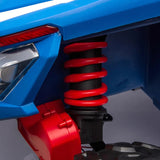 24V Kids Storm Police 4X4 2-Seater UTV with EVA Tires, Emergency Siren, Lights, Music, Remote