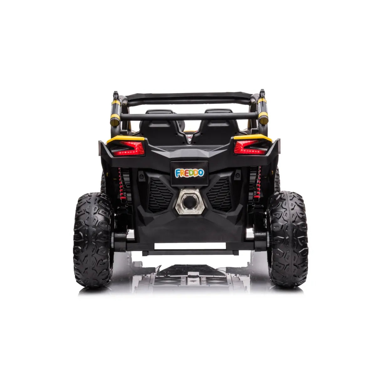 24V Kids Storm 4X4 2-Seater UTV with EVA Tires, Emergency Siren, Lights, Music, Remote
