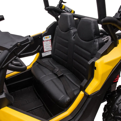 24V Kids Storm 4X4 2-Seater UTV with EVA Tires, Emergency Siren, Lights, Music, Remote