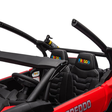 24V Kids Storm 4X4 2-Seater UTV with EVA Tires, Emergency Siren, Lights, Music, Remote