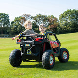 24V Kids Storm 4X4 2-Seater UTV with EVA Tires, Emergency Siren, Lights, Music, Remote