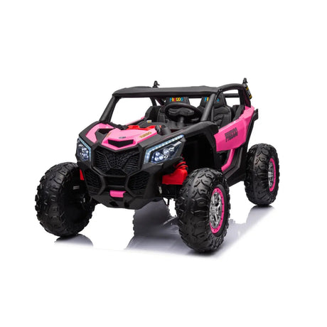 24V Kids Storm 4X4 2-Seater UTV with EVA Tires, Emergency Siren, Lights, Music, Remote