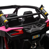 24V Kids Storm 4X4 2-Seater UTV with EVA Tires, Emergency Siren, Lights, Music, Remote