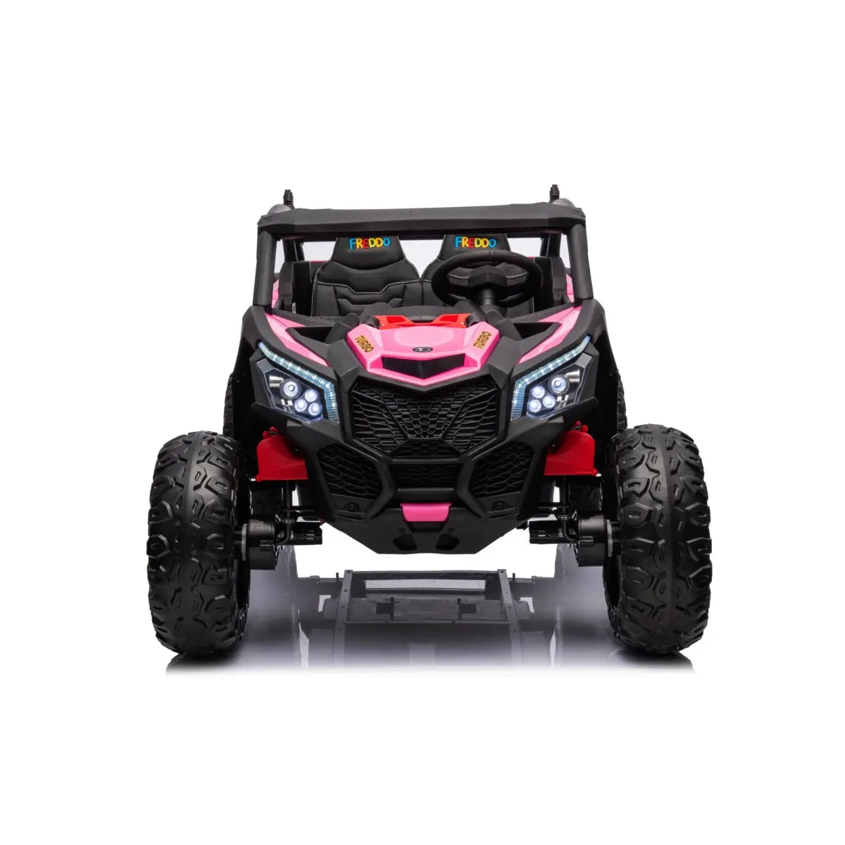 24V Kids Storm 4X4 2-Seater UTV with EVA Tires, Emergency Siren, Lights, Music, Remote