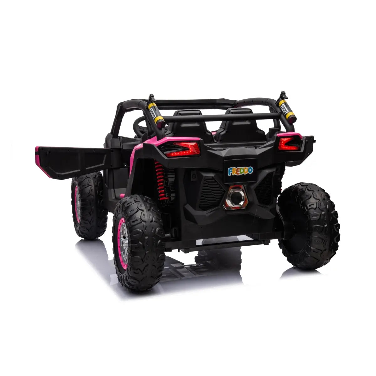 24V Kids Storm 4X4 2-Seater UTV with EVA Tires, Emergency Siren, Lights, Music, Remote