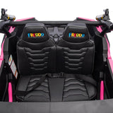 24V Kids Storm 4X4 2-Seater UTV with EVA Tires, Emergency Siren, Lights, Music, Remote