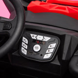 24V Kids Storm 4X4 2-Seater UTV with EVA Tires, Emergency Siren, Lights, Music, Remote