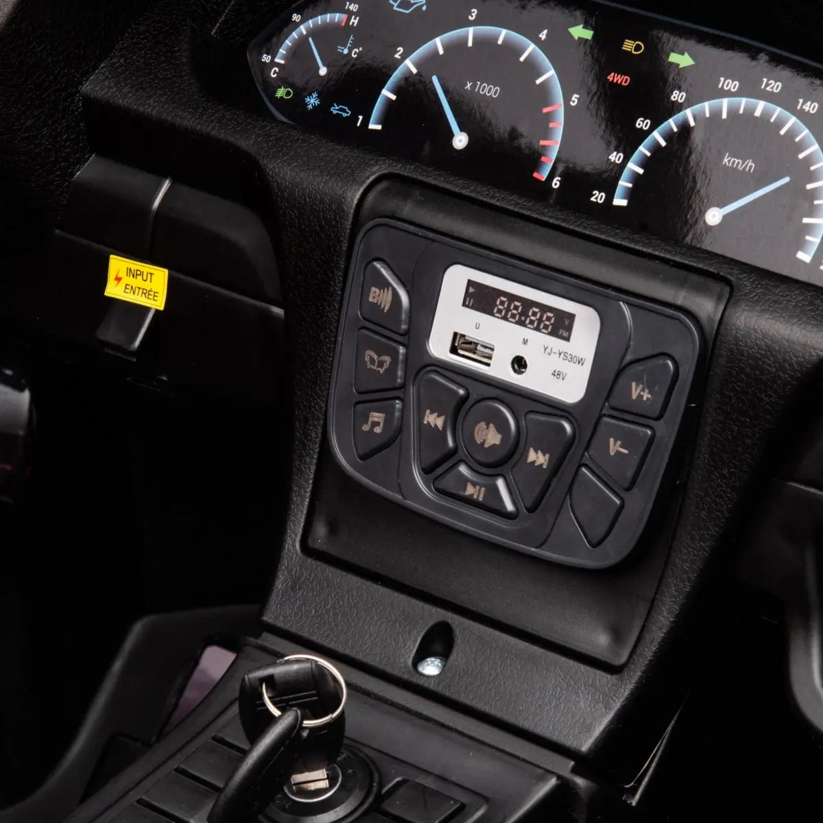 48V 14Ah Rocket Supercar — World's Fastest 2-Seater Kids Ride-On with Tubeless Rubber Tires, 600W Brushless Motor, Precision Differential