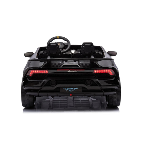 24V Kids Lamborghini Huracan 2-Seater 4x4 AWD Ride-On Car with EVA Tires, Music, Remote