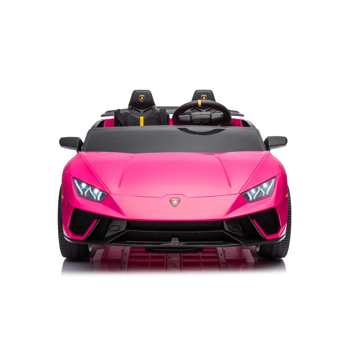24V Kids Lamborghini Huracan 2-Seater 4x4 AWD Ride-On Car with EVA Tires, Music, Remote