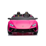 24V Kids Lamborghini Huracan 2-Seater 4x4 AWD Ride-On Car with EVA Tires, Music, Remote