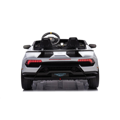 24V Kids Lamborghini Huracan 2-Seater 4x4 AWD Ride-On Car with EVA Tires, Music, Remote