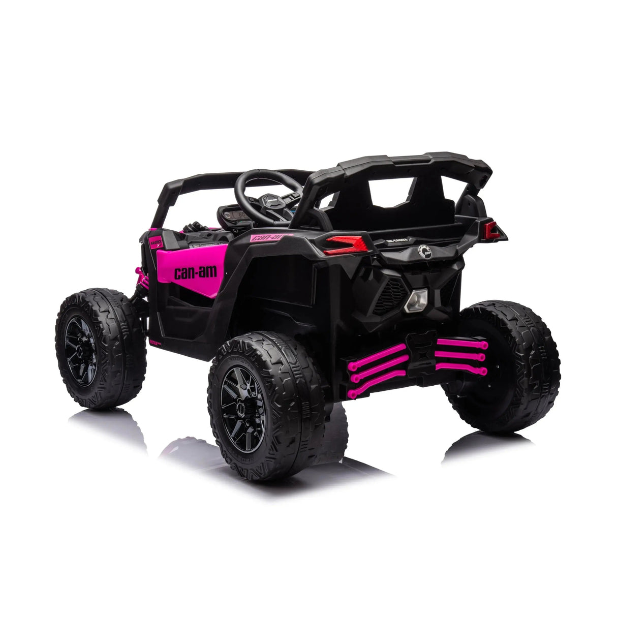 24V Can-Am Maverick 1-Seater 4X4 Kids UTV with EVA Tires, LED Lights, Music, Remote