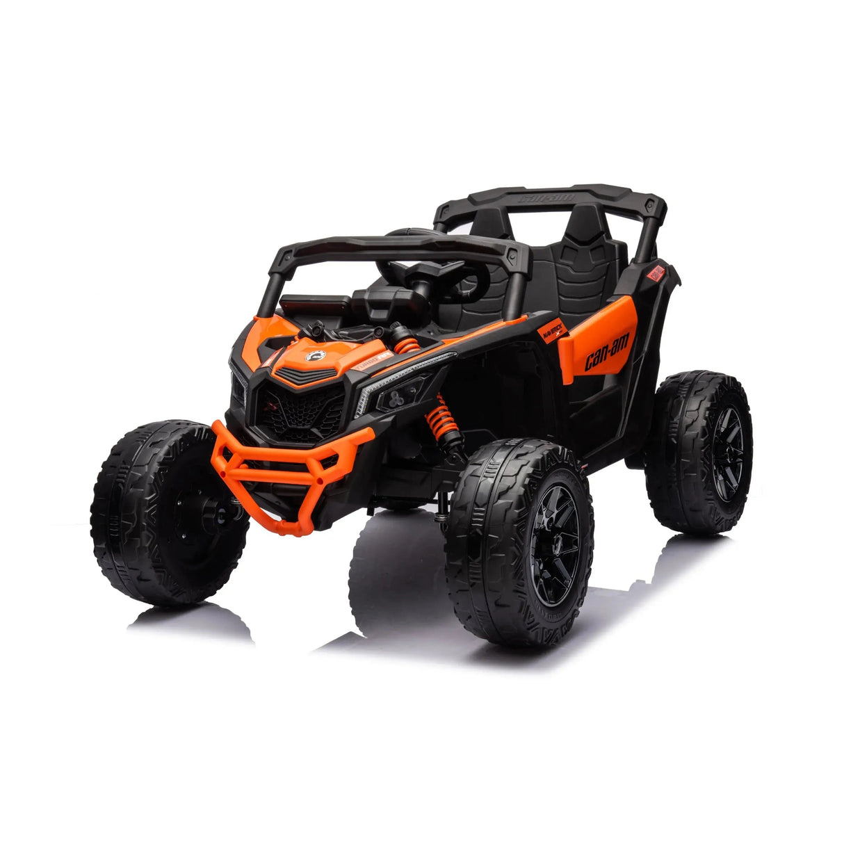 24V Can-Am Maverick 1-Seater 4X4 Kids UTV with EVA Tires, LED Lights, Music, Remote