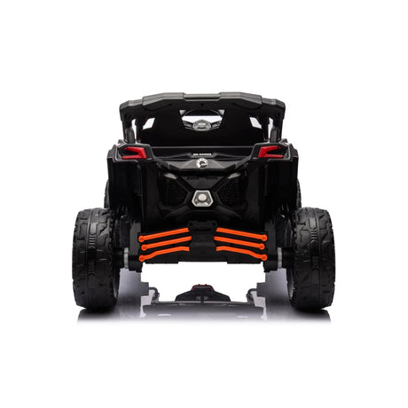 24V Can-Am Maverick 1-Seater 4X4 Kids UTV with EVA Tires, LED Lights, Music, Remote