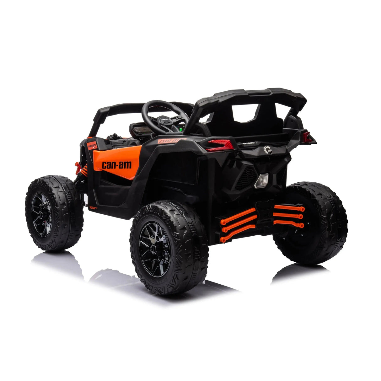 24V Can-Am Maverick 1-Seater 4X4 Kids UTV with EVA Tires, LED Lights, Music, Remote