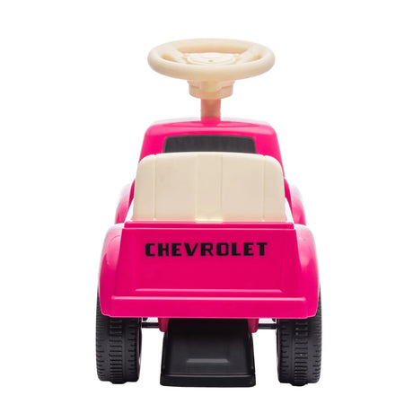 Toddlers Chevrolet 3100 Vintage Foot-To-Floor Ride-On Push Car with Music, Storage
