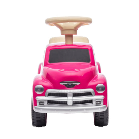 Toddlers Chevrolet 3100 Vintage Foot-To-Floor Ride-On Push Car with Music, Storage