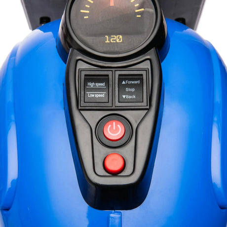 12V 35W Kids 3-Wheel Chopper-Style Cruiser Ride-On Motorcycle with LED Lights
