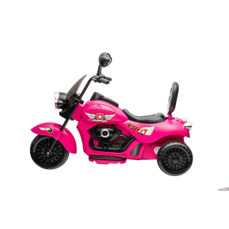 12V 35W Kids 3-Wheel Chopper-Style Cruiser Ride-On Motorcycle with LED Lights