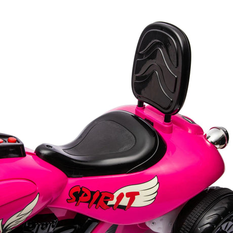 12V 35W Kids 3-Wheel Chopper-Style Cruiser Ride-On Motorcycle with LED Lights