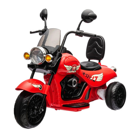 12V 35W Kids 3-Wheel Chopper-Style Cruiser Ride-On Motorcycle with LED Lights