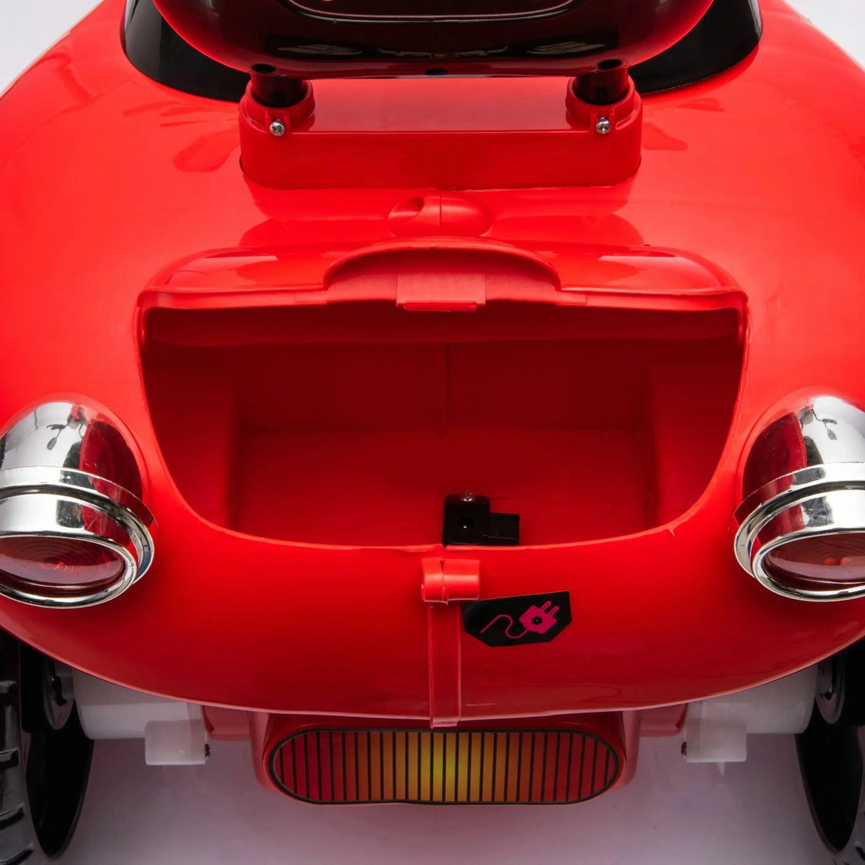 12V 35W Kids 3-Wheel Chopper-Style Cruiser Ride-On Motorcycle with LED Lights