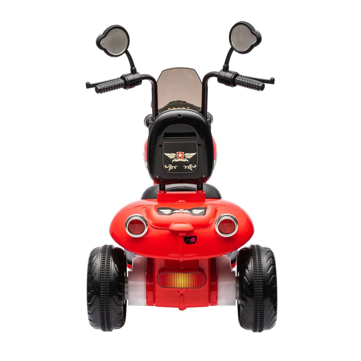 12V 35W Kids 3-Wheel Chopper-Style Cruiser Ride-On Motorcycle with LED Lights