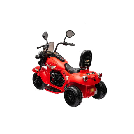 12V 35W Kids 3-Wheel Chopper-Style Cruiser Ride-On Motorcycle with LED Lights